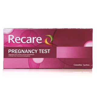 Recare ชุดตรวจครรภ์ตลับ แม่นยำ 99% ที่ตรวจครรภ์แบบหยด ที่ตรวจครรภ์แบบตลับ Pregnancy test แบบปัสสาวะผ่าน ที่ตรวจไข่ตก