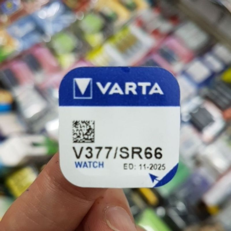 (Made in Germany) ถ่านนาฬิกา Varta 377, SR626SW, V377, SR66 1.55V 1ก้อน ของใหม่ ของแท้ Made in Germany