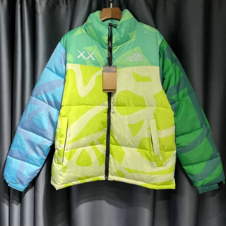 THE NORTH FACE TNF X KAWS RETRO 1996 NUPTSE LIMITED EDITION DOWN JACKET IN GREEN เสื้อแจ็คเก็ค เดอะนอทเฟส