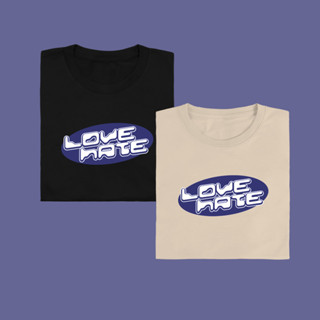 Love Hate เสื้อยืด T-shirt Unisex Cotton 100%