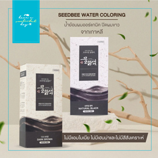 🇰🇷 SEEDBEE Water Coloring แบบกล่อง 2 ซอง + อุปกรณ์ทำสี ผลิตภัณฑ์ย้อมสีผม ปิดผมขาว ออร์แกนิค