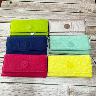 Kipling ของแท้ ‼️ รุ่น Teddi กระเป๋าเงินใบยาว 3 พับ ใส่บัตร ใส่เหรียญได้เยอะ นำเข้าเมกา พร้อมส่ง