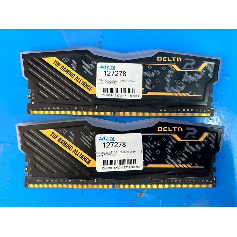 ขาย RAM PC DDR4 32GB 16GB*2 (3200) Team Delta TUF RGB