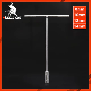 MUSCLE COW ตัวทีเบอร์ 8 10 12 14 ประแจตัวทีแบบยาว ประแจตัวที ประแจด้ามที ด้ามบล็อกตัวที ประแจ ตัวT บล็อกตัวที