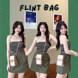 Flint bag กระเป๋าสะพายข้าง กระเป๋าคาเฟ่สีเอิร์ทโทน❗️ทักถามสต๊อกก่อนสั่งซื้อทุกครั้ง❗️