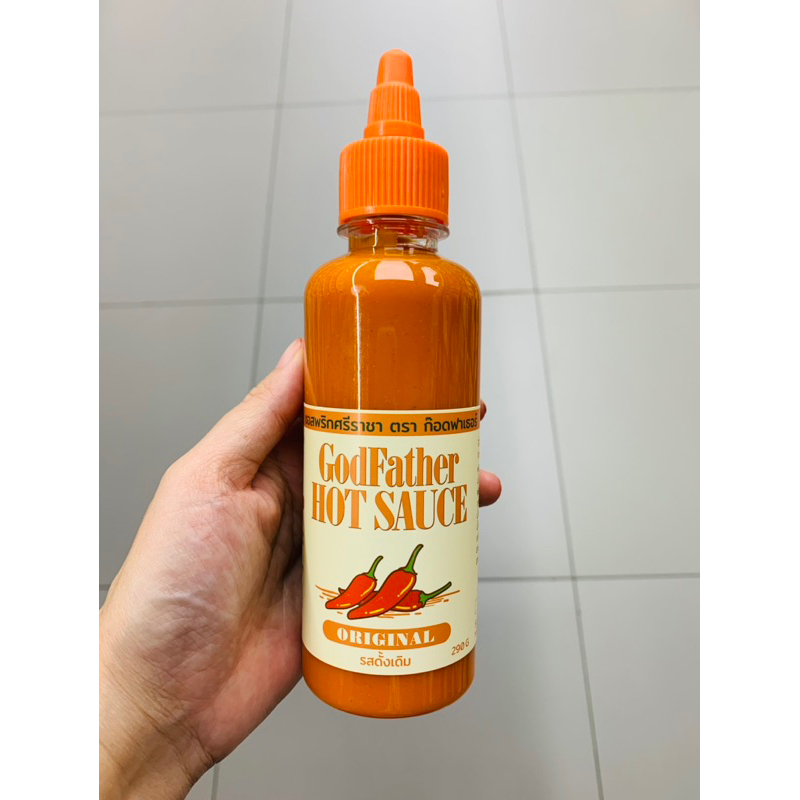 🌶️🌶️ ซอสพริก ศรีราชา Sriracha Chilli sauce ตรา Godfather Hot sauce (ก๊อดฟาเธอร์) ขนาด 290g dipping ซ