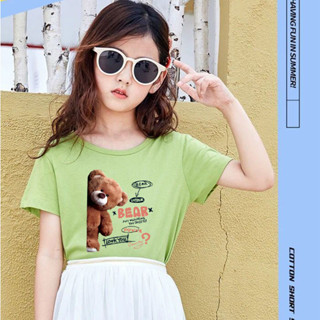 K-2285-SHORT  7สี  เสื้อยืดแขนสั้นเด็กลายการ์ตูนน่ารัก ผ้านุ่มใส่สบาย ลายเยอะ สีครบ ไซส์ครบ **ปลีก-ส่ง**