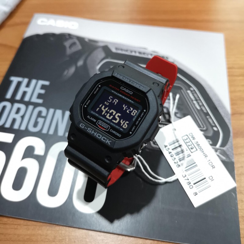 [ผ่อนเดือนละ 349]🎁CASIO G-SHOCK DW-5600HR-1 ของแท้ 100% พร้อมส่ง ประกัน 1 ปี