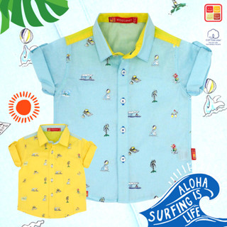 เสื้อเชิ้ตแขนสั้นเด็ก เสื้อเชิ้ตเด็กผู้ชาย อายุ1-5ปี ผ้าฝ้าย…