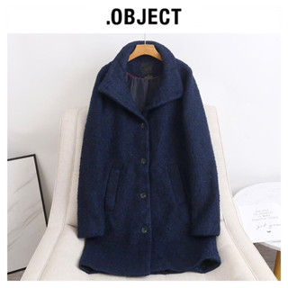 เสื้อโค้ท OVERCOAT โค้ทวูล กันหนาว โค้ทยาว ❄️แบรนด์✨ .OBJECT ✨ แท้💯% (WY1001)