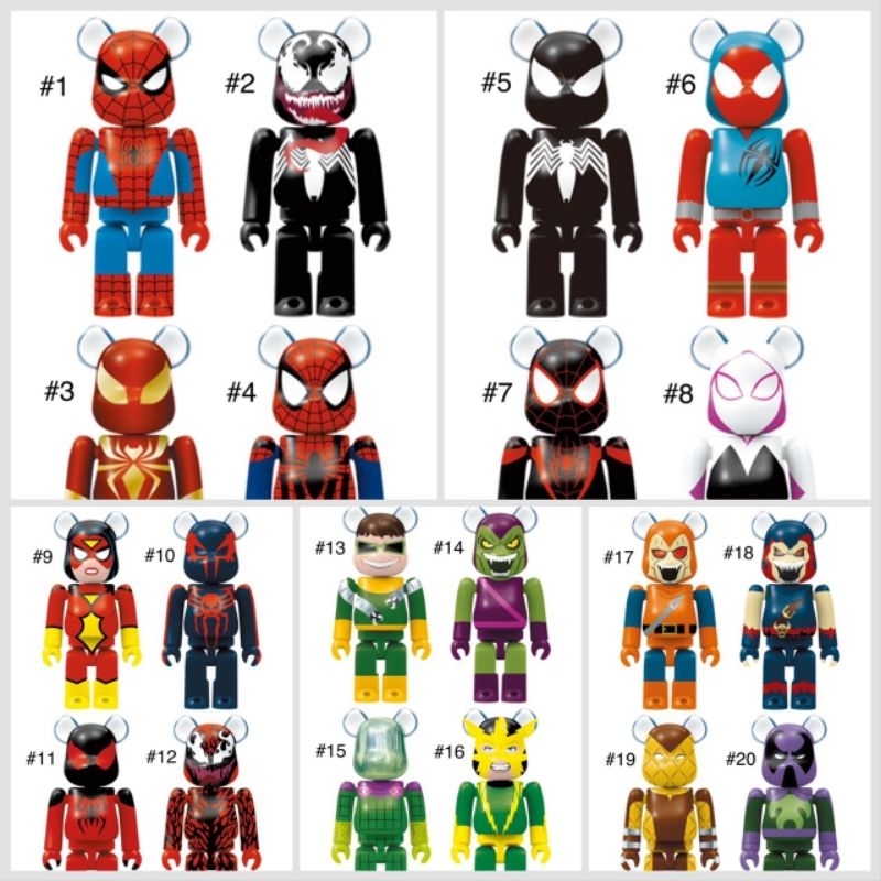 Action Figurines 160 บาท Be@rbrick 100% Happy Kuji Marvel SPIDER-MAN Hobbies & Collections