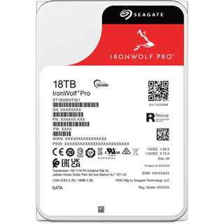 SEAGATE IRONWOLF PRO 18TB 3.5" 7200 RPM 256MB Cache NAS Internal Hard Drive ST18000NT001