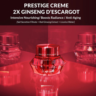 [ ของแท้ /ฉลากไทย] ItS SKIN Prestige Creme 2X Ginseng D’escargot 60 ml. - อิทสกิน ครีมหอยทาก ครีมเมือกหอยทากผสมโสมแดง