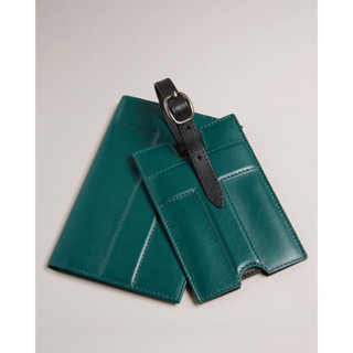 Ted Baker Passport Holder and Luggage Tag Gift Set in Green