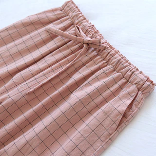 🇹🇭กางเกงใส่นอนผ้าฝ้ายออเเกนิคใส่สะบายไม่ระคายผิว[M018]