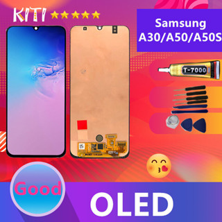 (งาน ic แท้) (OLED)For หน้าจอ samsung A50/A30/A50S LCD Display จอ + ทัช Samsung galaxy A50/A50S/A30(ปรับแสงได้)(สามารถสแ