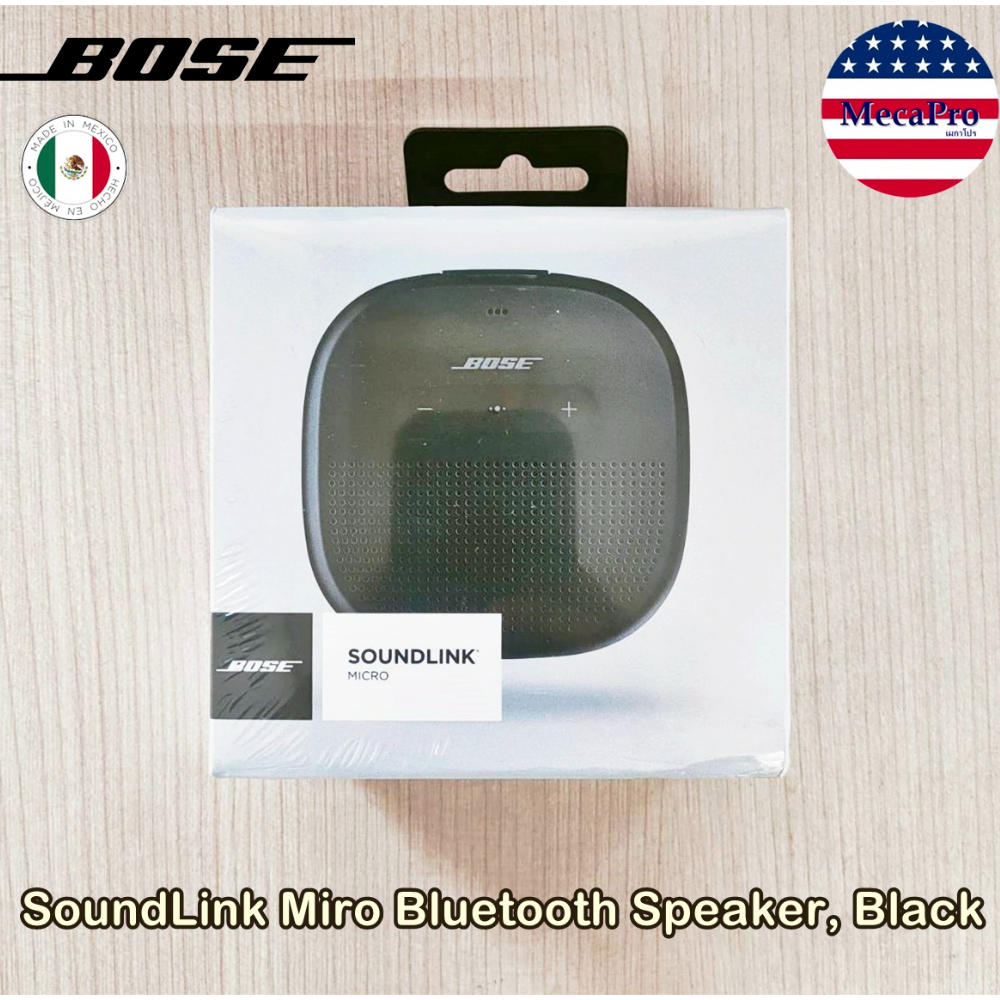 BOSE® SoundLink Miro Bluetooth Speaker, Black โบส ลำโพงบลูทูธไร้สาย ลำโพงบลูทูธแบบพกพา กันน้ำ เสียงค