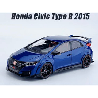 โมเดล1:18 Ebbro Honda Civic Civic Type R 2015 โมเดลรถจำลองแบบเปิดเต็มล้อแม็ก