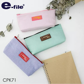 e-file (อี-ไฟล์) กระเป๋าดินสอ แคนดี้คัลเลอร์ รหัส CPK71 กระเป๋าใส่ดินสอ กระเป๋าอเนกประสงค์ (คละสี)