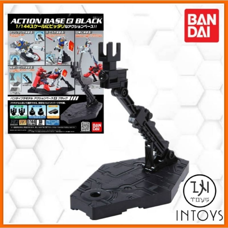 BANDAI - Action Base 2 Black (Display) ( MG-HG-RG 1/100-1/144-SD ) (Gundam Plastic Kits)