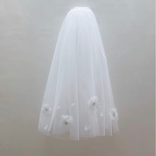 🤍☁️ WHITE FLOWER VEIL☁️🤍