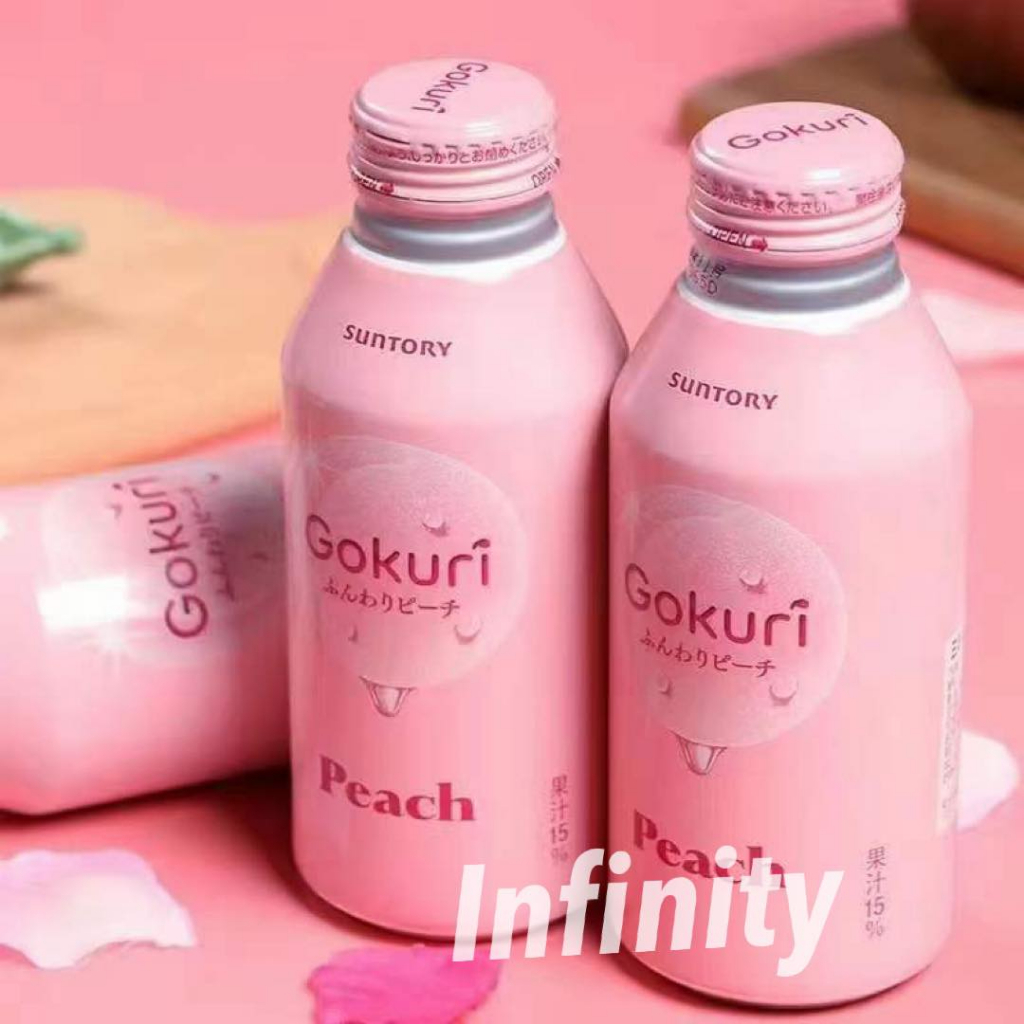 น้ำพีช Gokuri SUNTORY เครื่องดื่มนำเข้าจากญี่ปุ่น