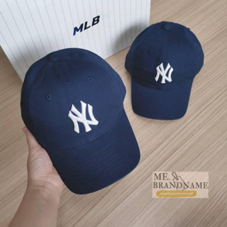 ของแท้ 💯% MLB N-Cover Slider Cap หมวกสีกรมเข้ม logo NY 💙💙