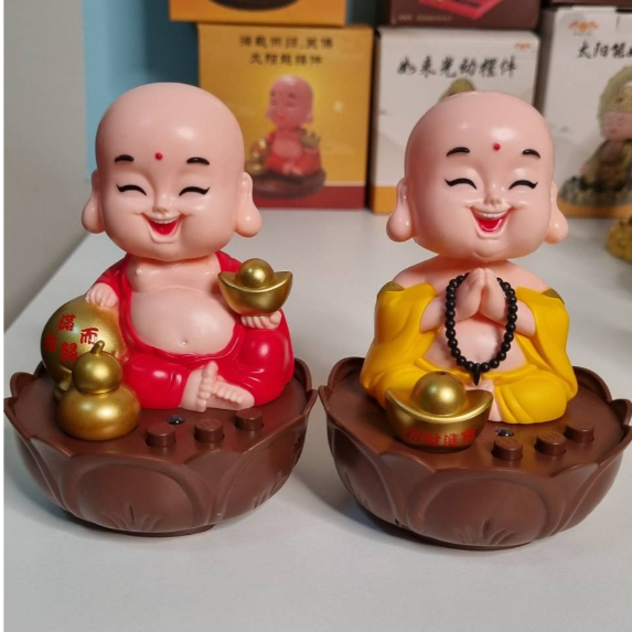 (A14) ตุ๊กตาพระสังกัจจายน์ มีเสียง 6 บทสวด เสริมดวง การงาน การเงิน ค้าขาย