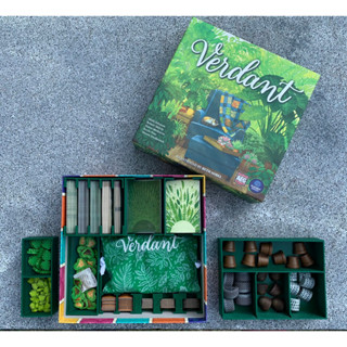 [Plastic] Verdant Board Game: Organizer - ชุดจัดเก็บอุปกรณ์เกมเวอร์แดนท์ (รองรับโทเค่นกระถาง 3D/ Sleeved cards)