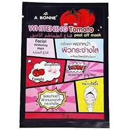 A Bonne Whitening Tomato Peel off Mask 15g เอ บอนเน่ ไวเทนนิ่ง โทเมโท พีล ออฟ มาส์ก 15กรัม