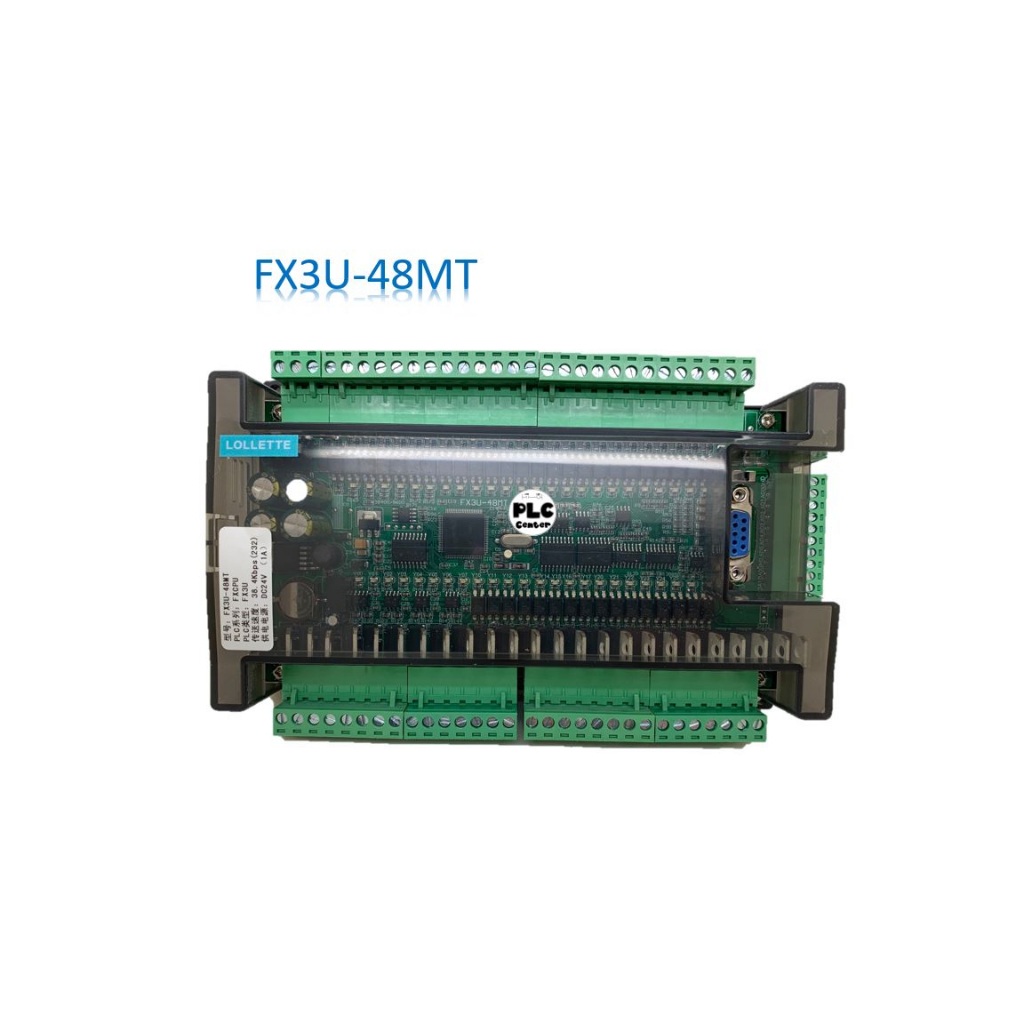 PLC BOARD FX3U-48MT, DC 24V Industrial Control Board PLC Programmable Logic