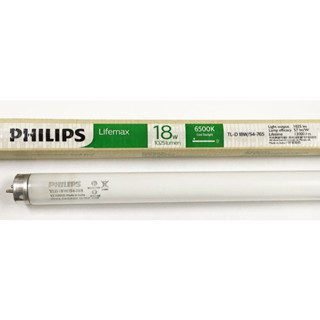 หลอดนีออน 18W PHILIPs สีเดย์ Liftmax TL-D 18W54/765 G13 (หลอด)