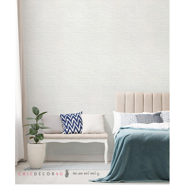 วอลเปเปอร์ติดผนังป้องกันความร้อน วอลโฟมลดความร้อนชนิดมีกาว จากเกาหลีรุ่นผิวสัมผัสซิลค์ JM