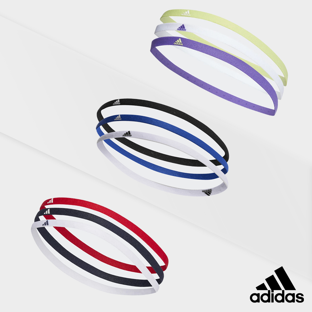 Adidas Collection อาดิดาส ผ้ารัดศีรษะ แถบคาดศีรษะ TR M Hairband 3PK HD7318 / HM6676 / HM6676 (500)