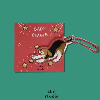 พวงกุญแจ Acrylic Keyring Baby Beagle