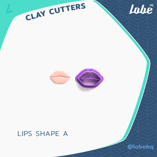 Lips Shape A Clay Cutter (Size 25)/ Clay Earring Cutter/ Plastic Polymer Cutter/ พิมพ์กดดินโพลิเมอร์ทำต่างหูรูปทรงปาก