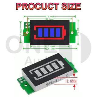 OneAudio ไฟแสดงระดับแบต 1S - 8S วัดแบตลำโพงdiy ไฟสถานะแบต ไฟแสดงสถานะแบต วัดโวลท์12v ตัววัดโวลท์แบต ไฟแสดงแบตเตอรี่21v