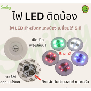 ⚡️พร้อมส่งจากไทย⚡️สติ๊กเกอร์ติดที่รองบ้อง รองแก้ว มีไฟ LED 4 ดวง สำหรับตกแต่งให้บ้องของคุณมีสีสัน 🎆🎉