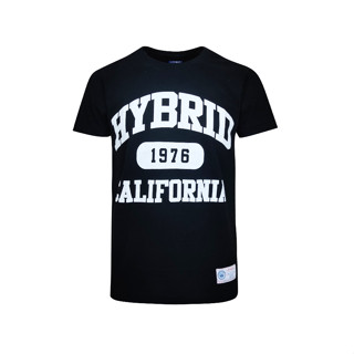 Hybrid T-Shirt Men ไฮบริดเสื้อยืดผู้ชายแขนสั้น สีดำ(Black)MTS-1347-BL