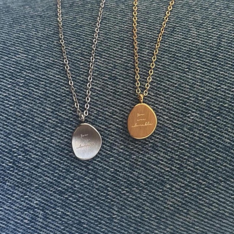 A.piece  สร้อยแสตนเลส [stainless steel] Adorable necklace (423-424)