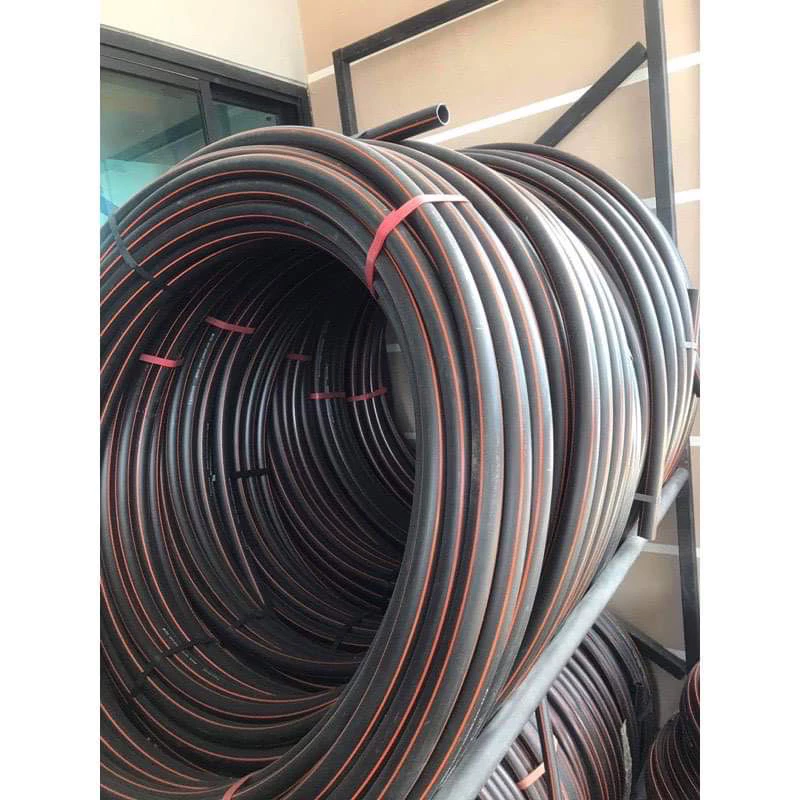 ท่อ HDPE ดำแดง ขนาด 32mm ความยาว 50เมตร(PN6)
