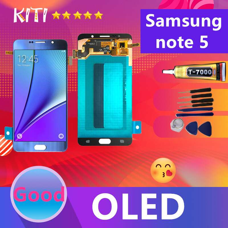 (งาน ic แท้) (OLED)For Samsung Note 5/N920 งานแท้จากโรงงาน อะไหล่หน้าจอพร้อมทัสกรีน หน้าจอ LCD (หน้า