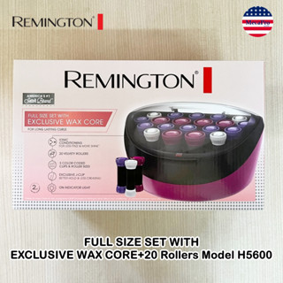 Remington® FULL SIZE SET WITH EXCLUSIVE WAX CORE+20 Rollers Model H5600 เครื่องเซ็ตผม โรลม้วนผม 20ชิ้น แบบร้อน