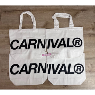 [ ของแท้ ] กระเป๋าผ้า CARNIVAL Bag( รุ่นพิเศษ , ไม่มีขาย , เฉพาะซื้อสินค้าหน้าร้านครบจำนวนเท่านั้น ) ของใหม่ พร้อมส่ง