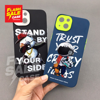 เคส V25 5g/Y02s/Y11/Y12/Y15/Y17/Y20/Y20s/Y12s/Y21 2021/Y22 2022 เคสซิลิโคน TPU กันเลนส์กล้องสีด้านหลังพิมพ์ลายการ์ตูนเท่