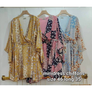 สวย Hi Class รับ Summer เดรสสั้น ทรง KIMONO ผ้าชีฟอง อก 46 ใส่แล้วไม่อ้วน สวยมากค่ะ  #เดรสสาวอวบ #เดรสสาวพลัสไซส์