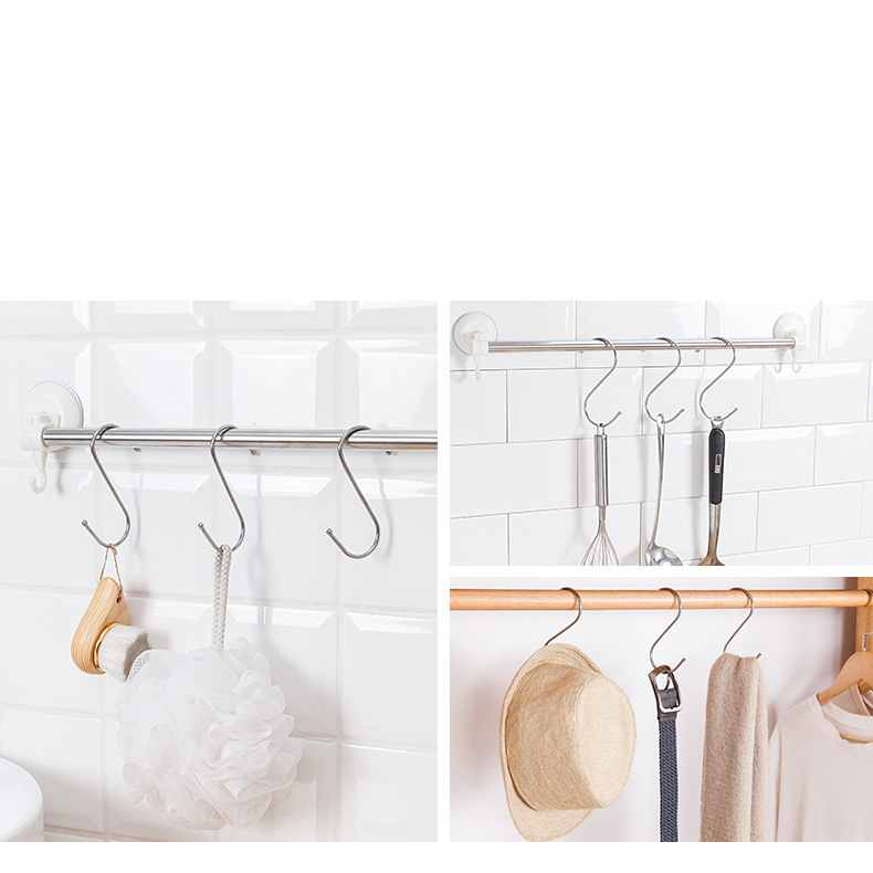 ตะขอตัวS สแตนเลสแท้ ตะขอแขวนในครัว ตะขอแขวนเสื้อตะขอคุณภาพดี แข็งแรงไม่เป็นสนิม - รูปที่ 3