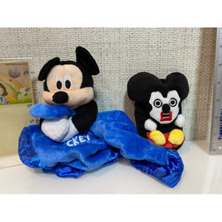 ผ้ากัด Mickey mouse +กระเป๋าห้อยใส่ของ ของแท้ สภาพ97%