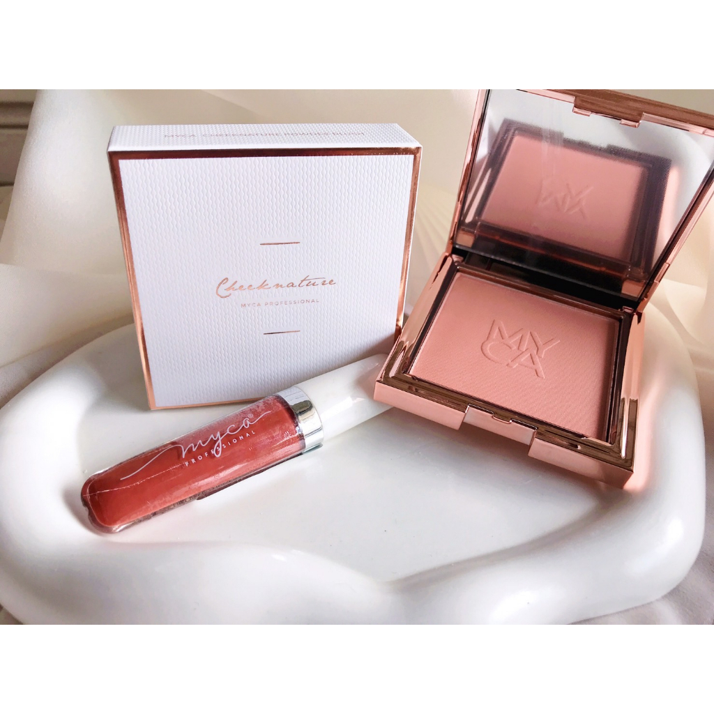 บลัชออนไมก้า + กลอสเนื้อแมท์ MYCA คอนเซ็ปแพคคู่ พร้อมส่ง CHEEKNATURE