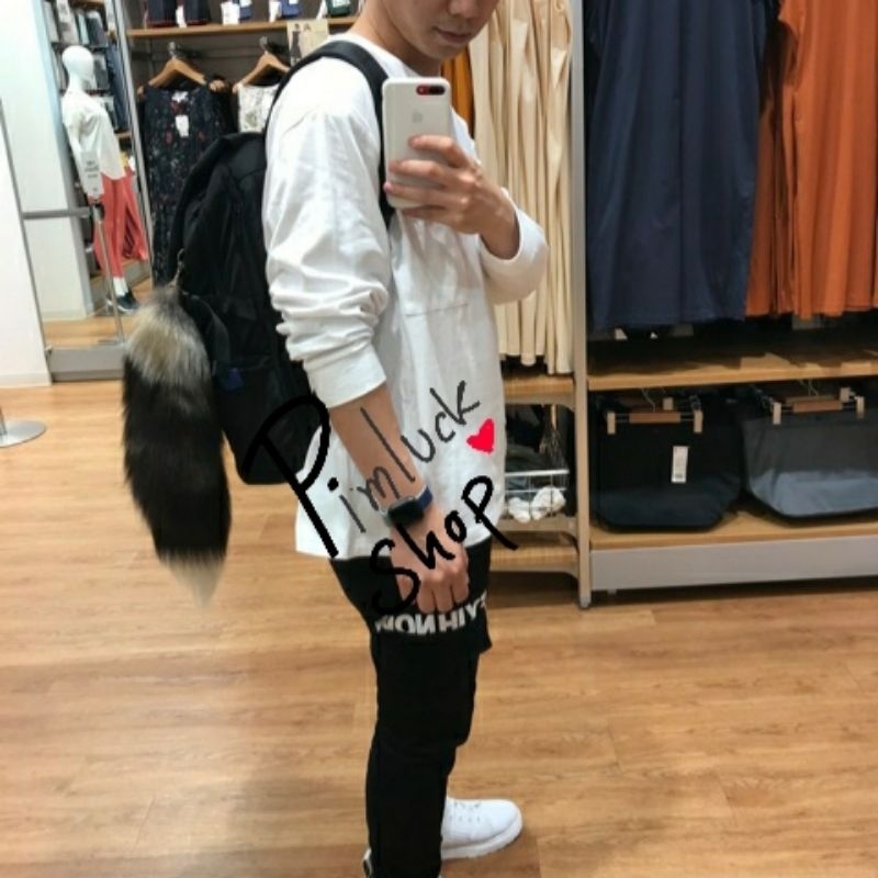 [พร้อมส่ง ราคาต่อ 1 ชิ้น] ร้านไทย🇹🇭พวงกุญแจหางจิ้งจอก พวงกุญแจห้อยกระเป๋า-pimluck